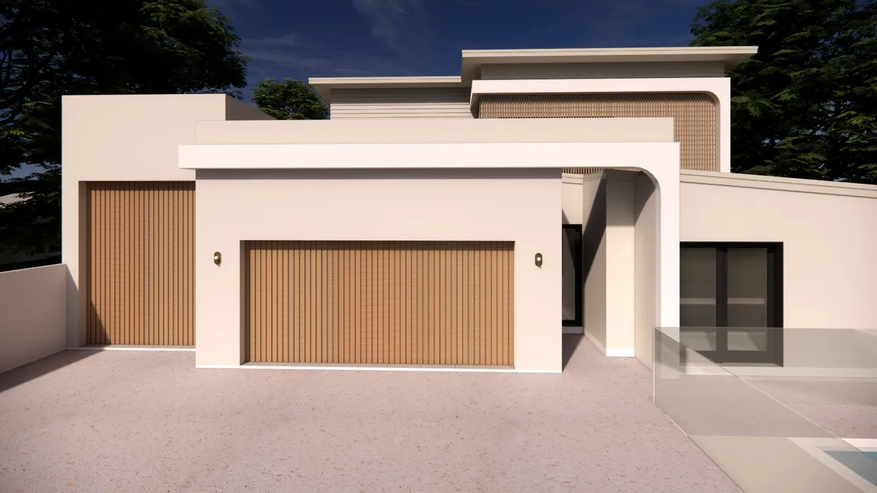 Render — garage & timber doors