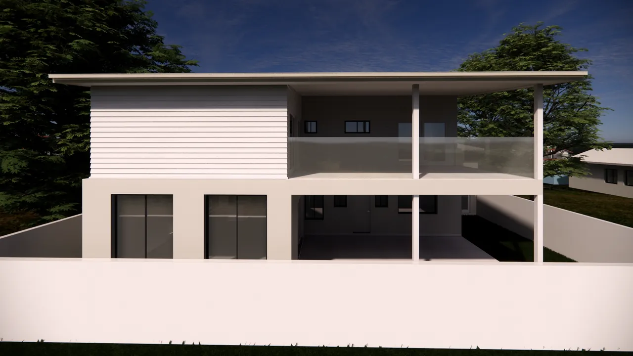 Render — rear elevation
