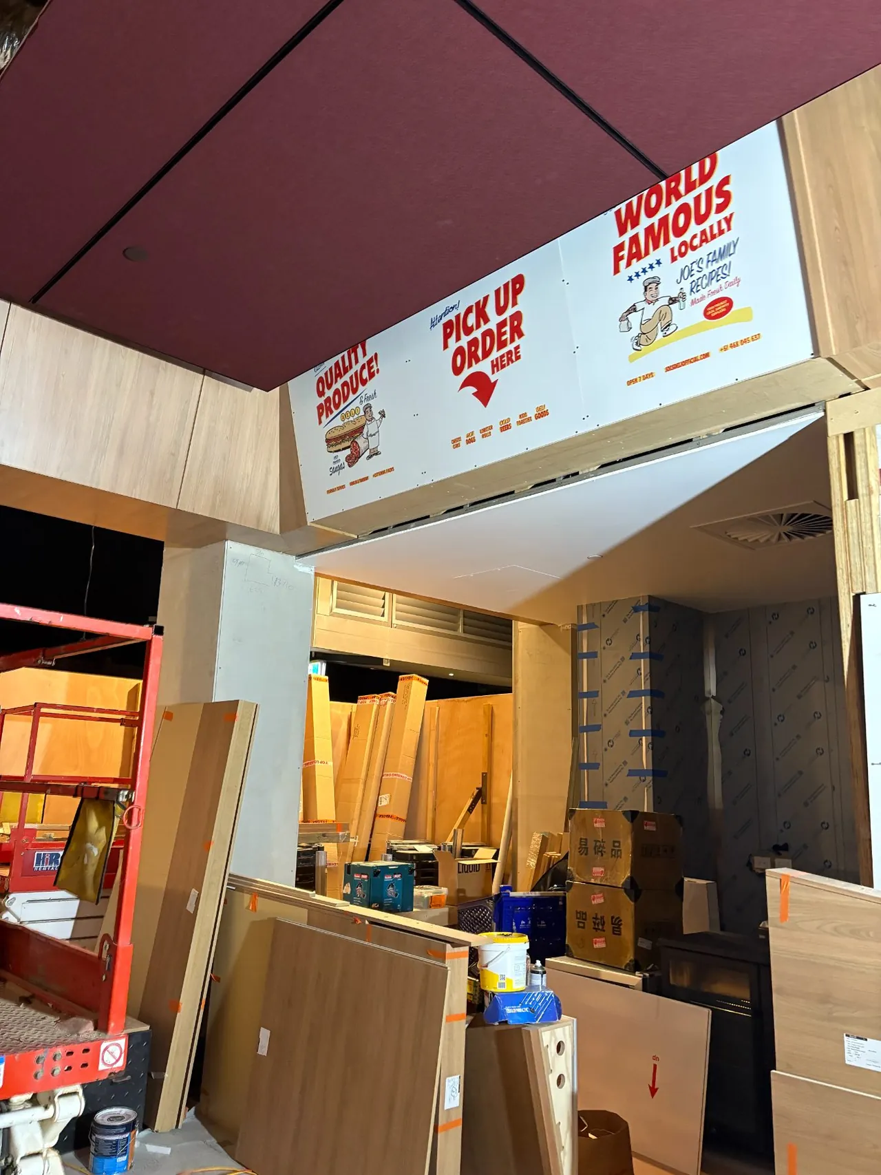 Joe's Deli — completed fit-out