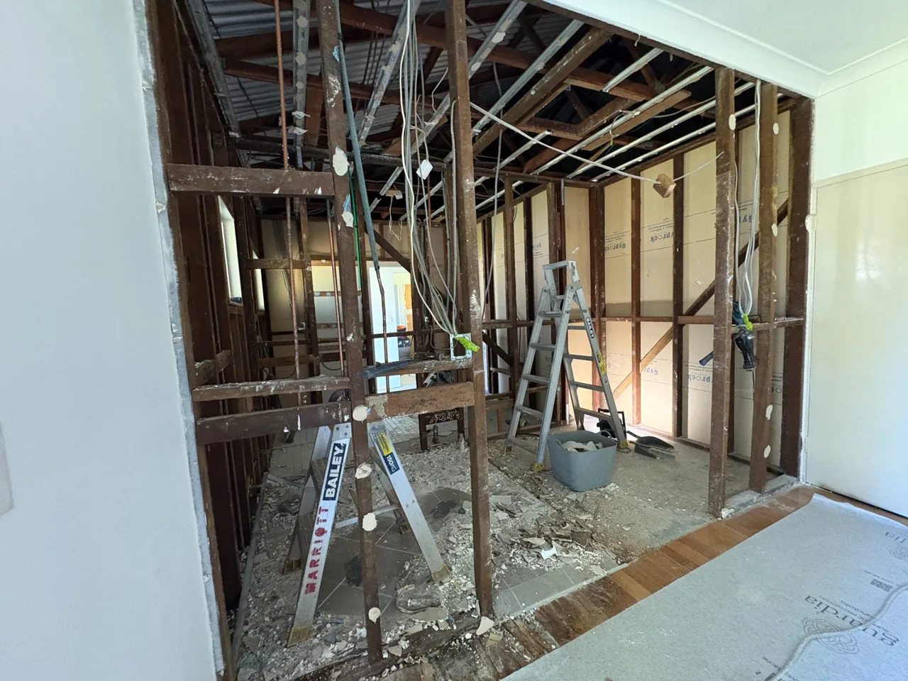 Internal wall removed